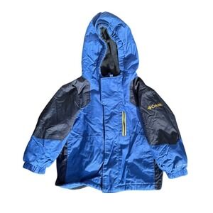 Vintage Columbia Toddler Sz 2t Hooded Zip-Up Coat Waterproof Outerwear Winter